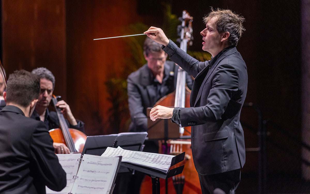 Performers playing music
