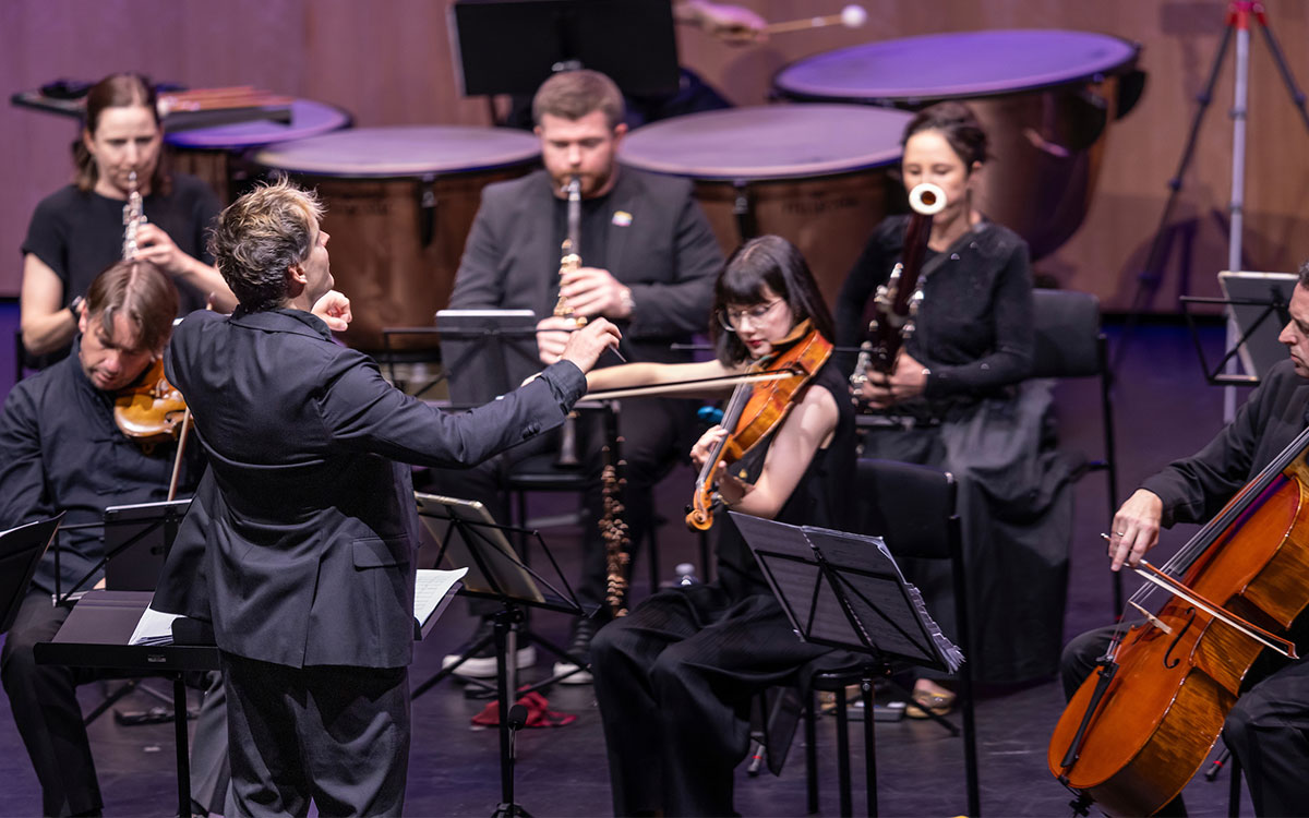 Performers playing music