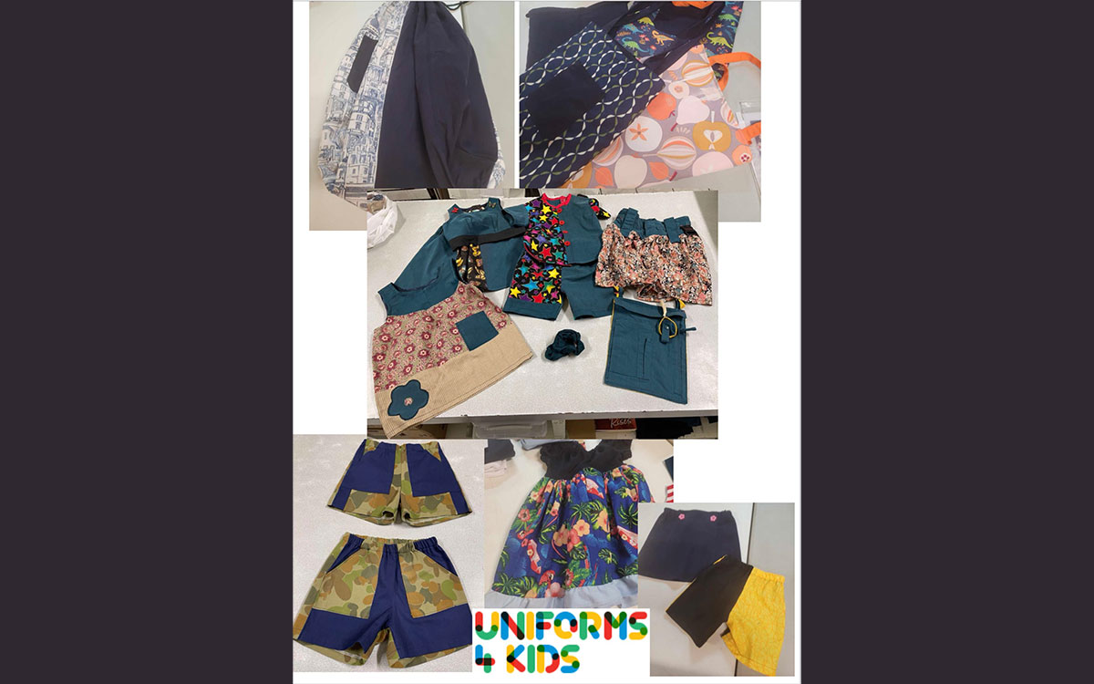 Assorted created uniforms