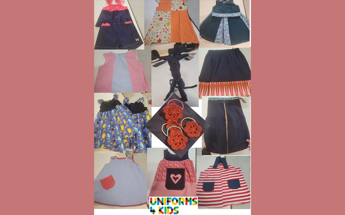 Assorted hand made uniforms