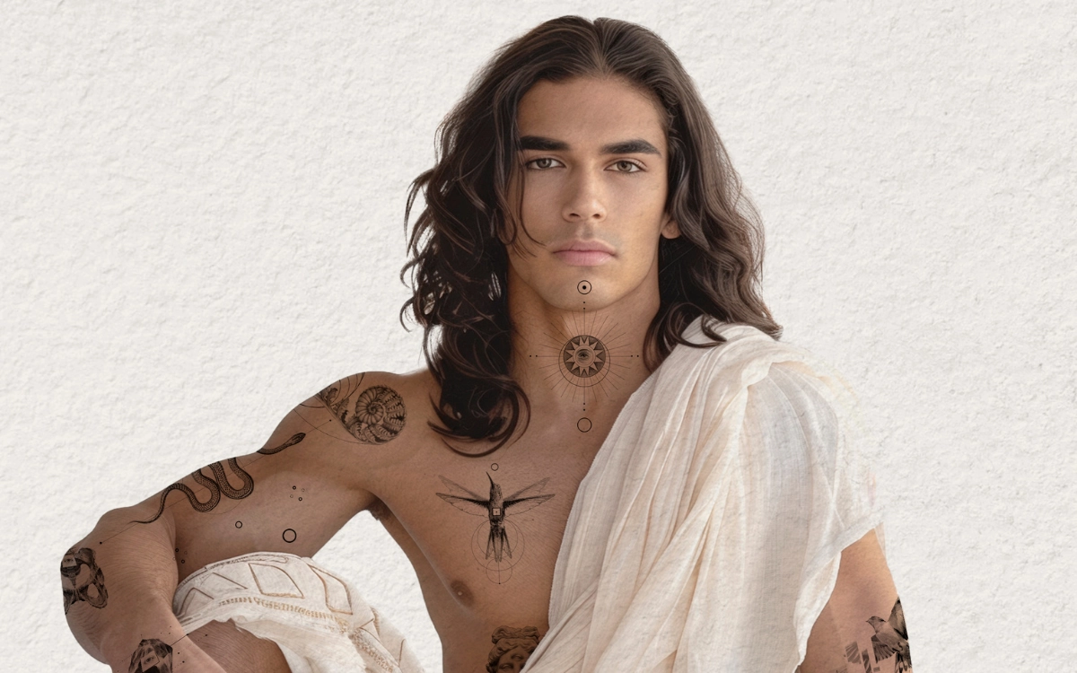 Someone with various tattoos