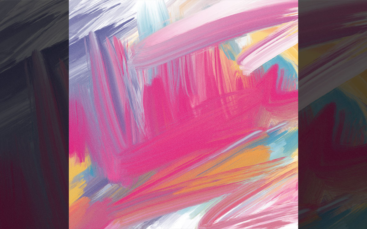 A multicoloured painting