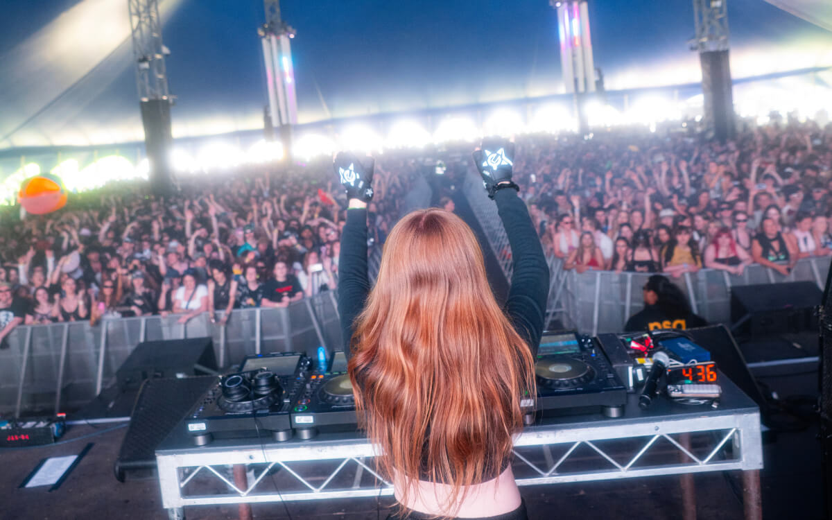 Ninajirachi performing on stage