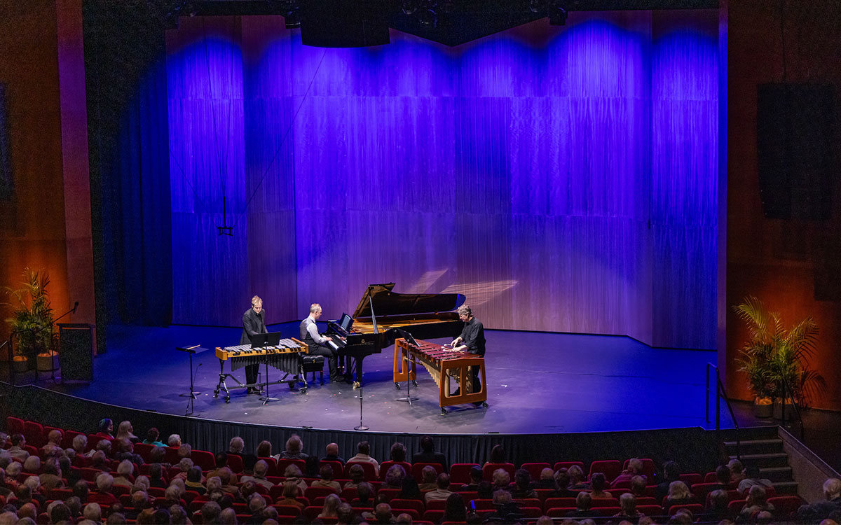 Performers playing music