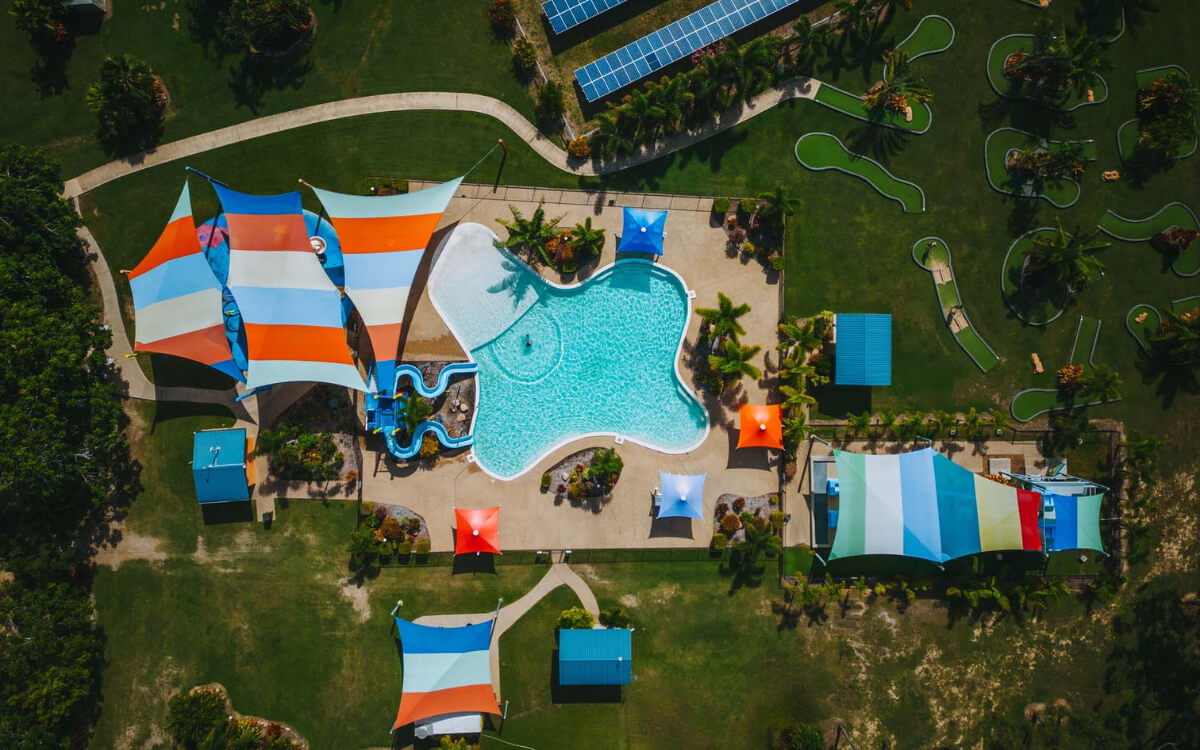 Aerial photo of BIG4 Ingenia Water Park