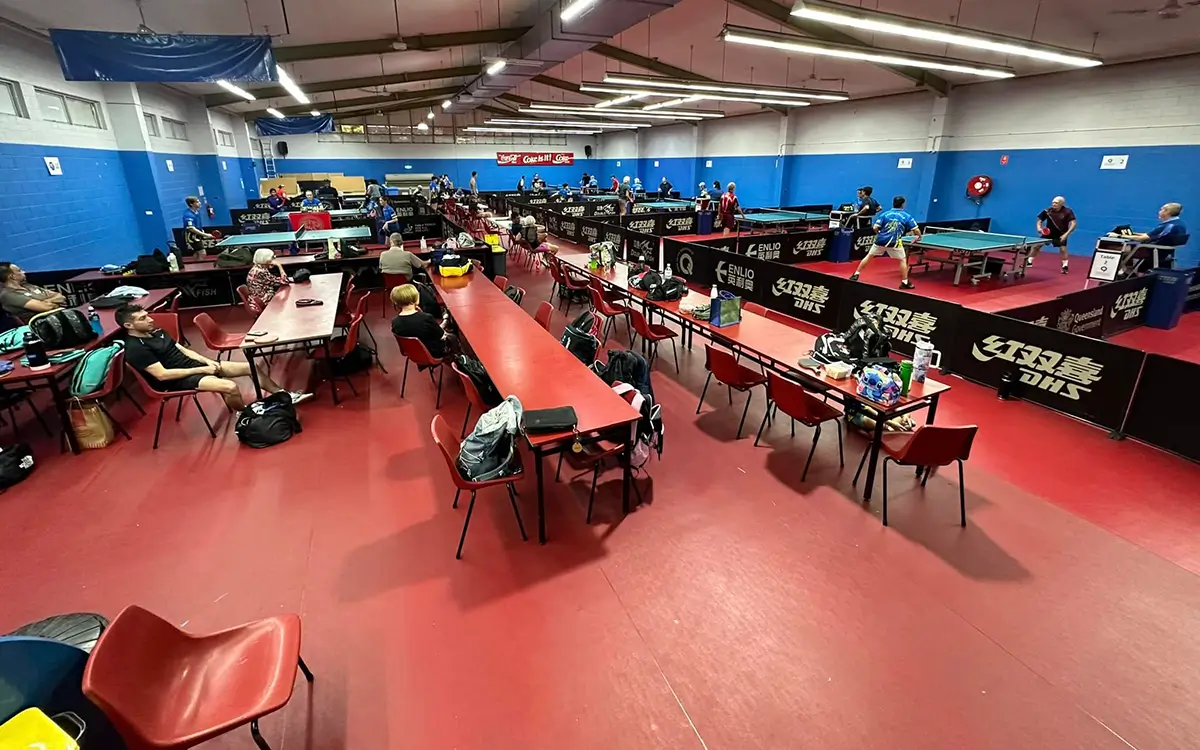 People playing table tennis at Townsville Table Tennis Association