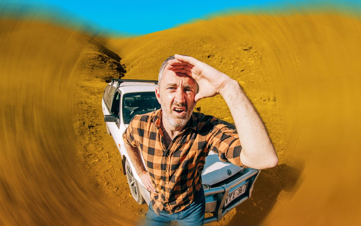 Kel Balnaves lost in the outback