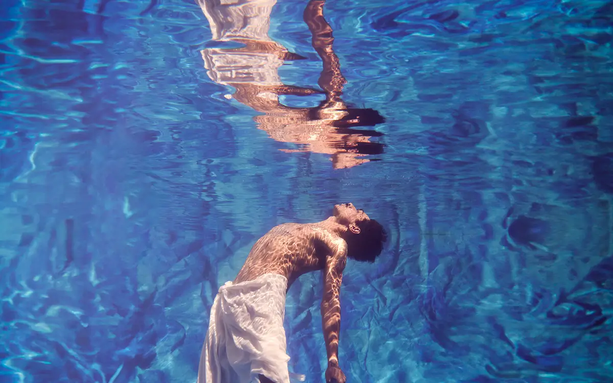 Man underwater