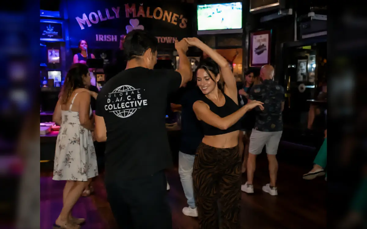 People doing Latin dancing at Molly Malone's