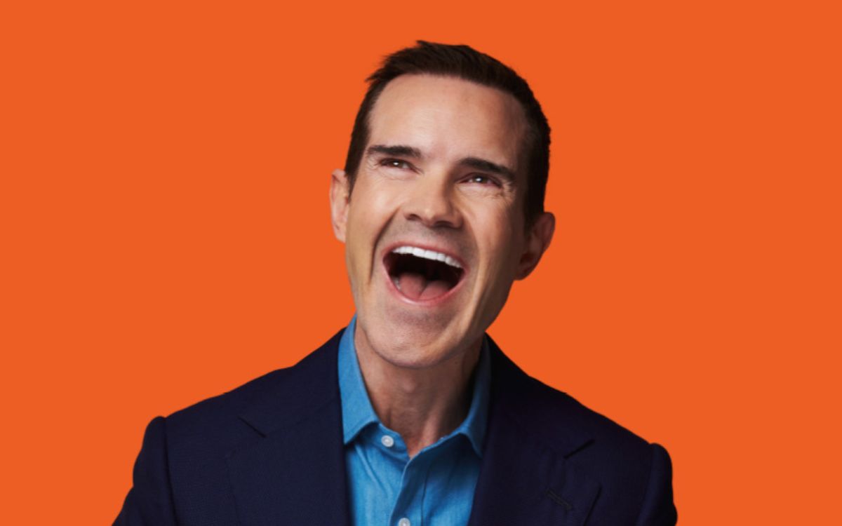 Jimmy Carr laughing