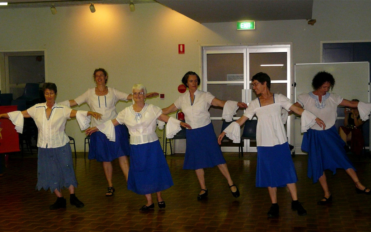 People dancing together