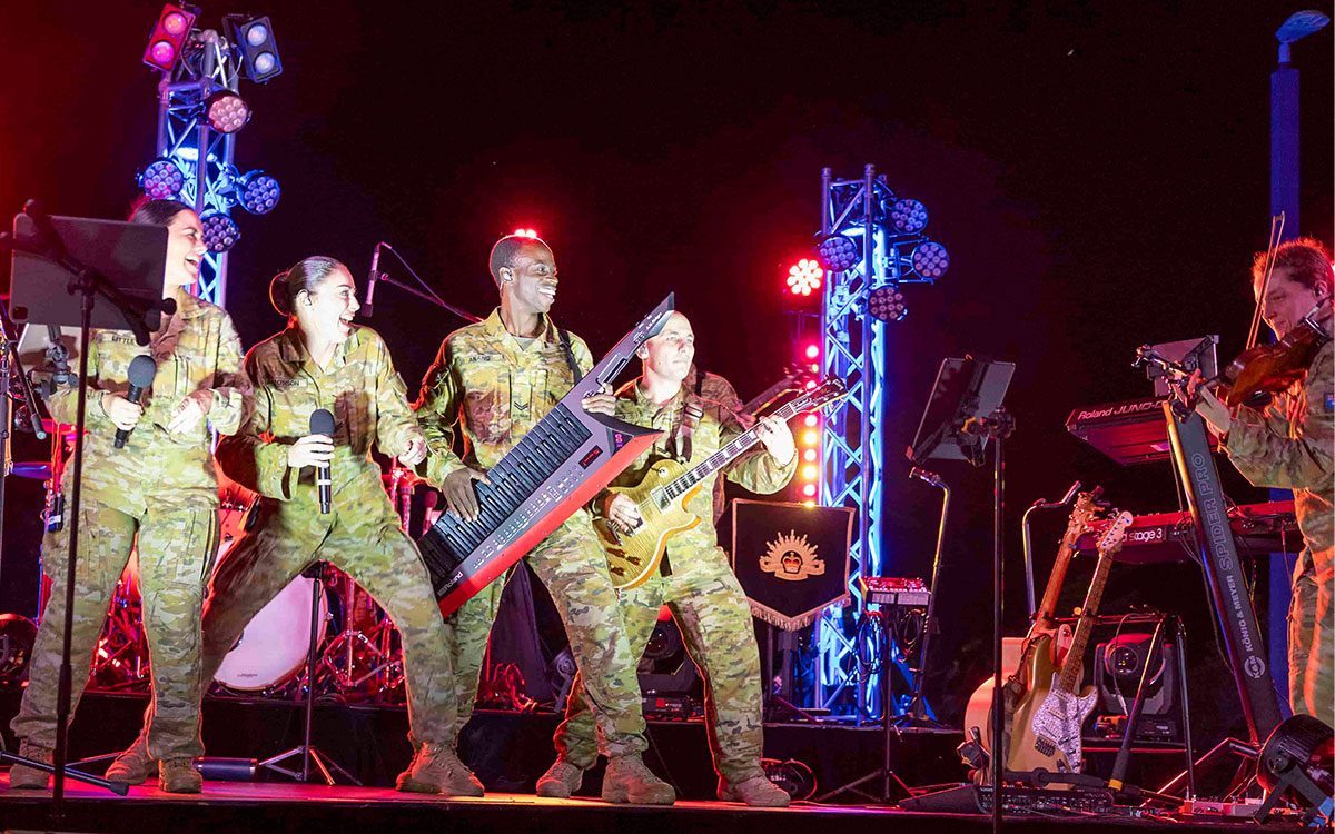 RAR Band performing on stage