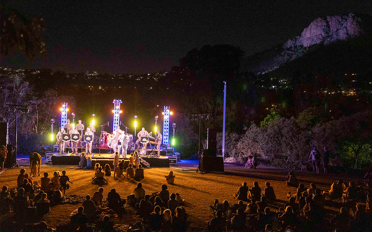 RAR Band performing at night