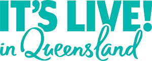 It's Live in Queensland logo logo