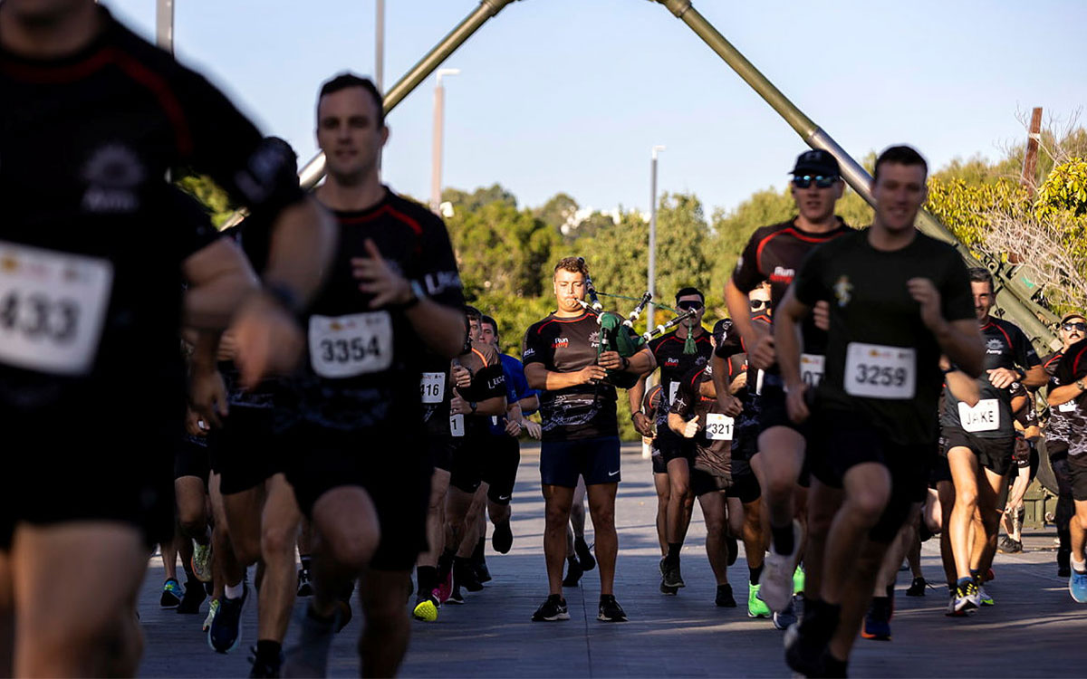 Participants running