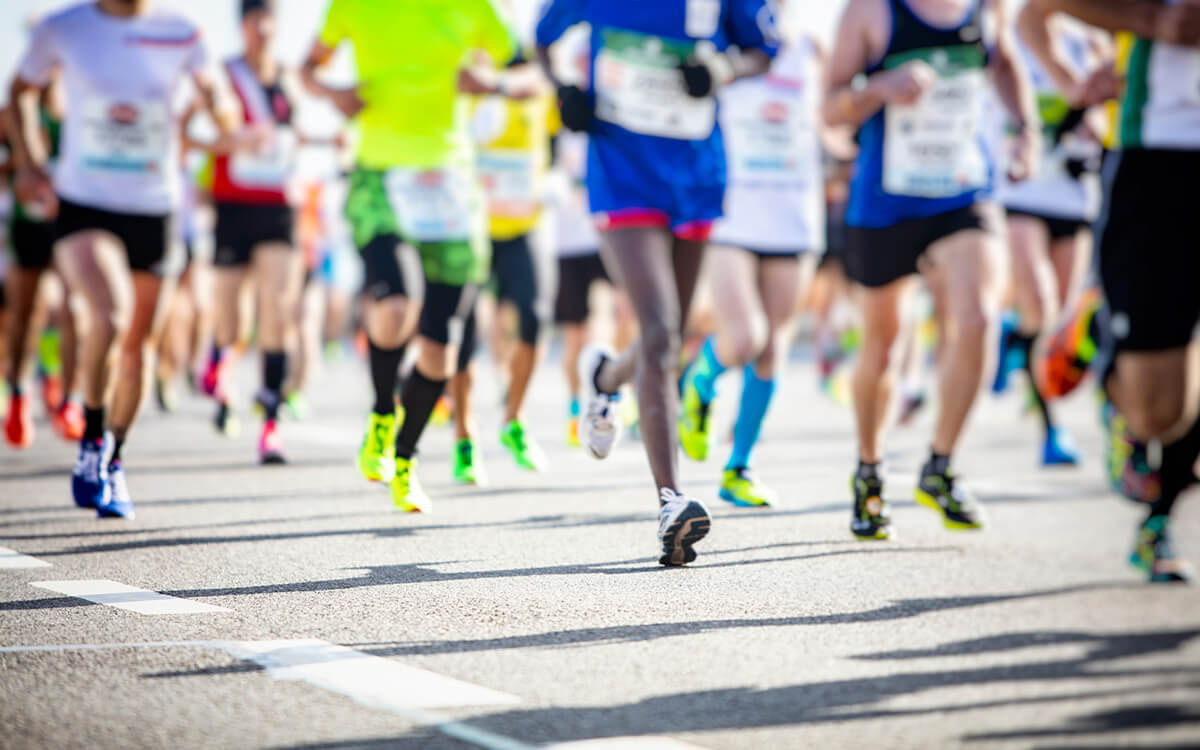 People running
