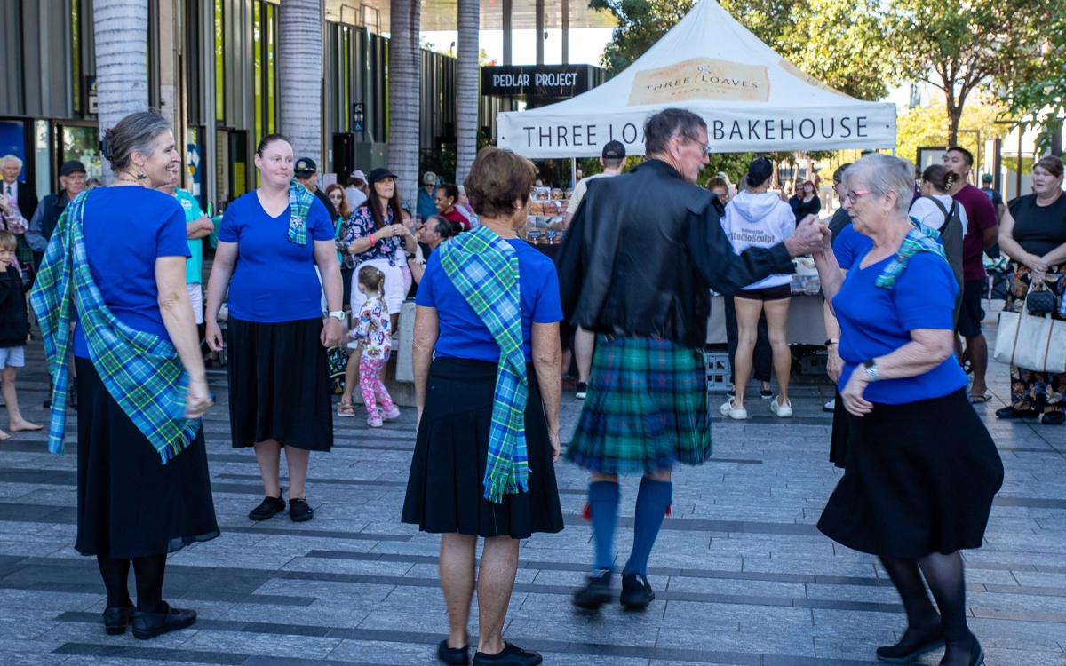 Participants in Townsville Tartan Day