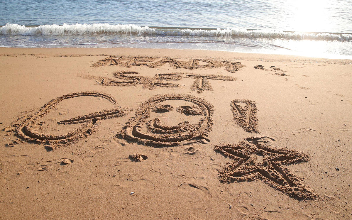 writing in the sand