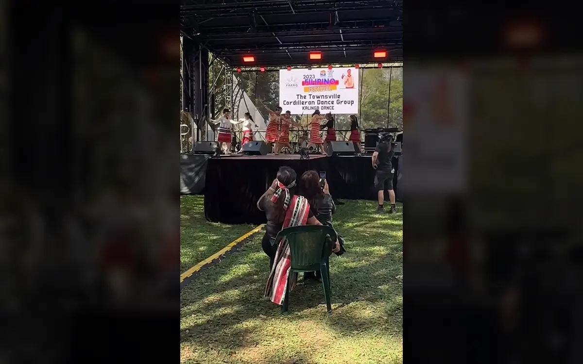 The Townsville Cordilleran Dance Group performing a Kalinga Dance