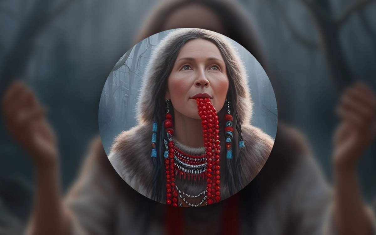 Red Bead Woman
