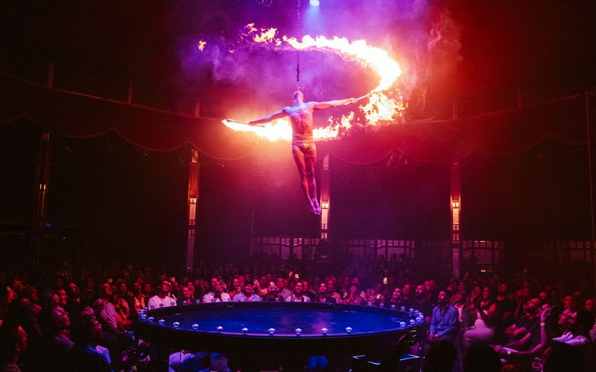 Fire dancing